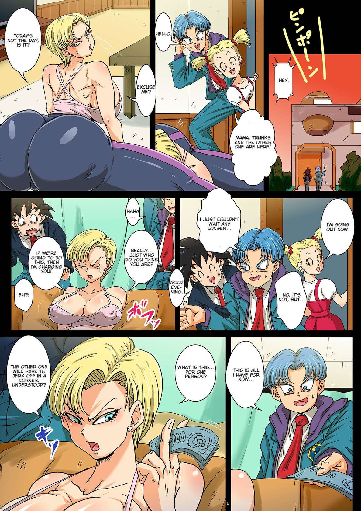 [Yuzuponz (Rikka Kai] Hōkago wa 18-gō-san chi de SEX zanmai } Having SEX at No.18-san's House After School (Dragon Ball Super) [Digital] [English]