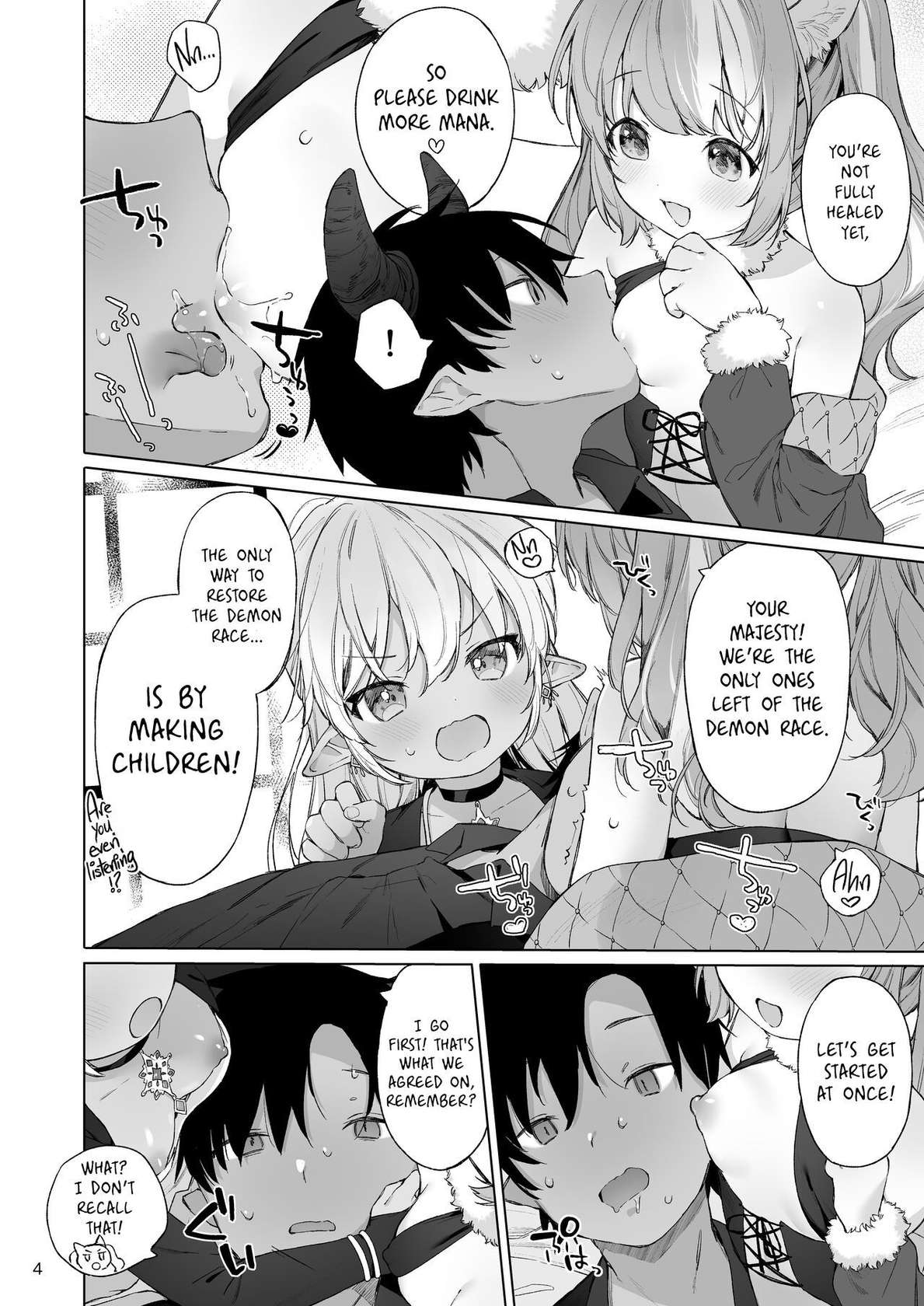 [ANCHOR (Mutou Mato)] Maou-sama! Mazoku Fukkatsu ni wa Kozukuri shika Arimasen! | Your Majesty! The Only Way to Restore the Demon Race is by Making Children! [English] [Black Grimoires] [Digital]