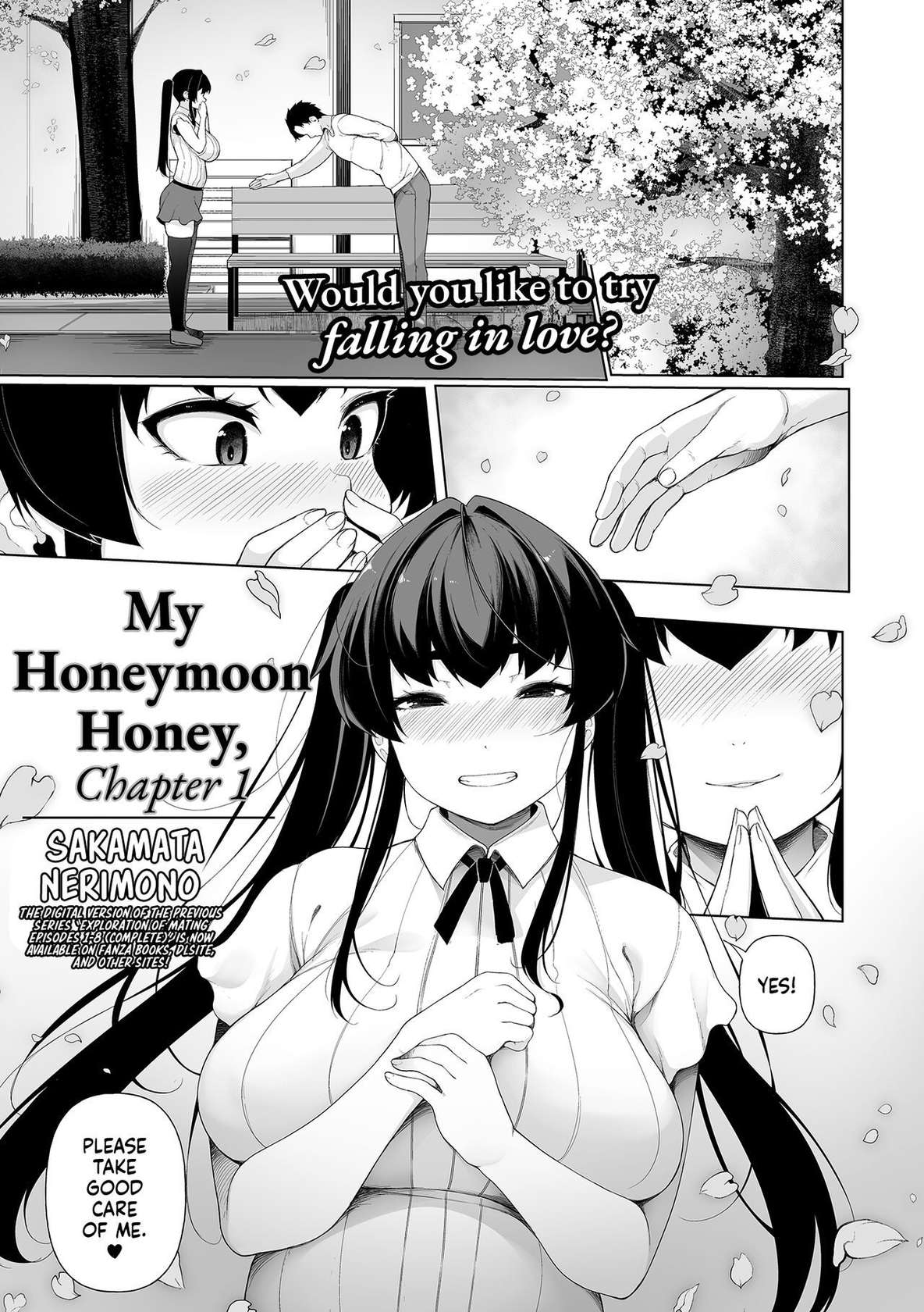 [Sakamata Nerimono] Ichinen Kanojo 1 | My Honeymoon Honey Ch. 1 [English] [head empty + Wiimouto]