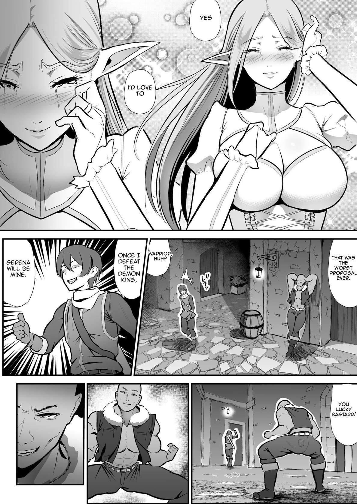 [Hentai Mona Liza (Mona Liza)] Cuckolded Elven Holy Maiden Serena, Falls into Anal Pleasure | Netorare Erufu no seijo shinkan serēna, anaru, kairaku ochi [English] [Aishi21]