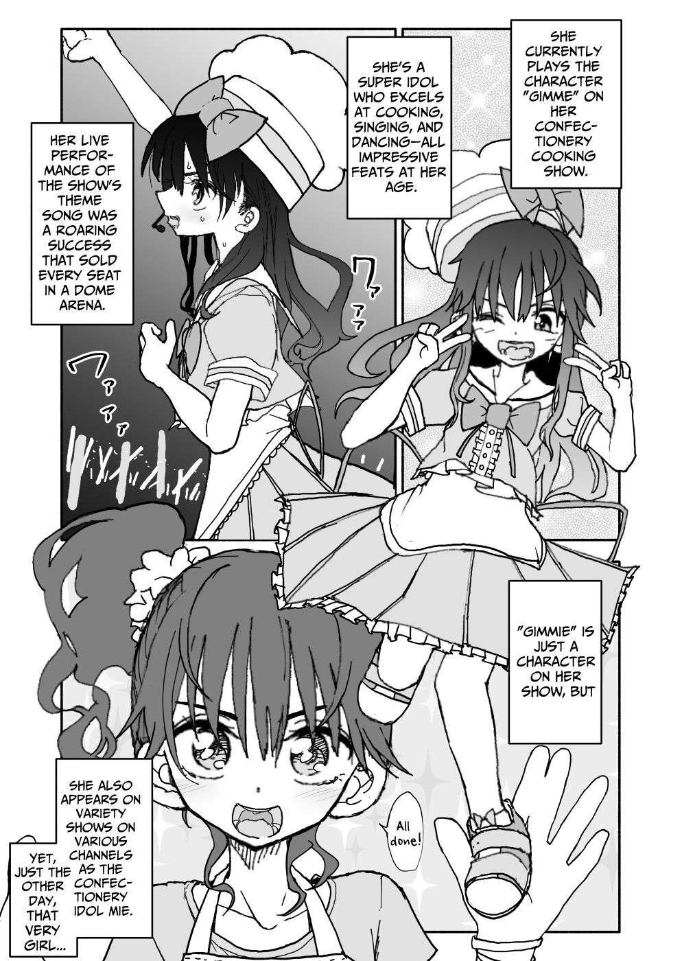 [Futotta Obasan] Okashi Tsukuri Idol Gimi! Ecchi na Himitsu no Tokkun Manga | Confectionery Idol Gimmie! Naughty Secret Training Manga [English] [OCD Translations]