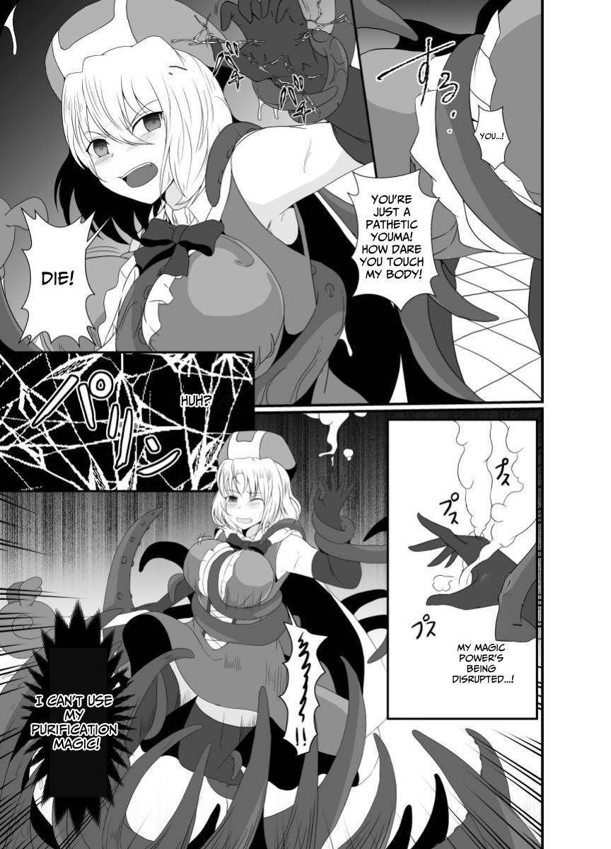 [Hyoui no Jikan (Shimakawa)] Mesugaki Mahou Shoujo wa Daikkirai na Zako Youma ni Karada o Torikomareta node Kankaku Shadan no Mahou o Tsukatte Asa made Taeru | Magical Girl Caught By A Loathsome Monster Uses Sens... [English] [GGY Translations]