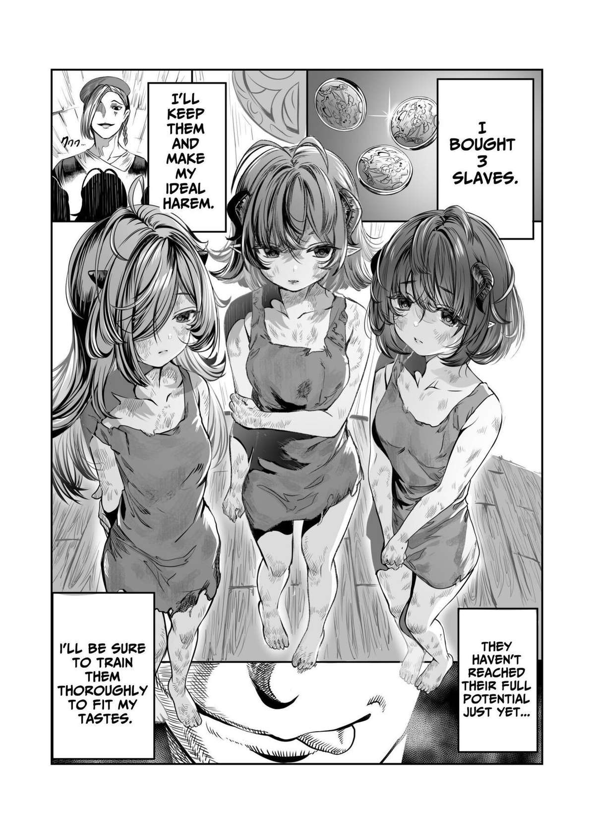 [Nokishita no Nekoya (Alde Hyde)] Dorei o Choukyou shite Harem Tsukuru ~Sodateta Dorei-tachi to Junai Harem H suru made no Hanashi~ "Manga Ban" | Training My Servants To Create A Harem [English] [GGY Translations]