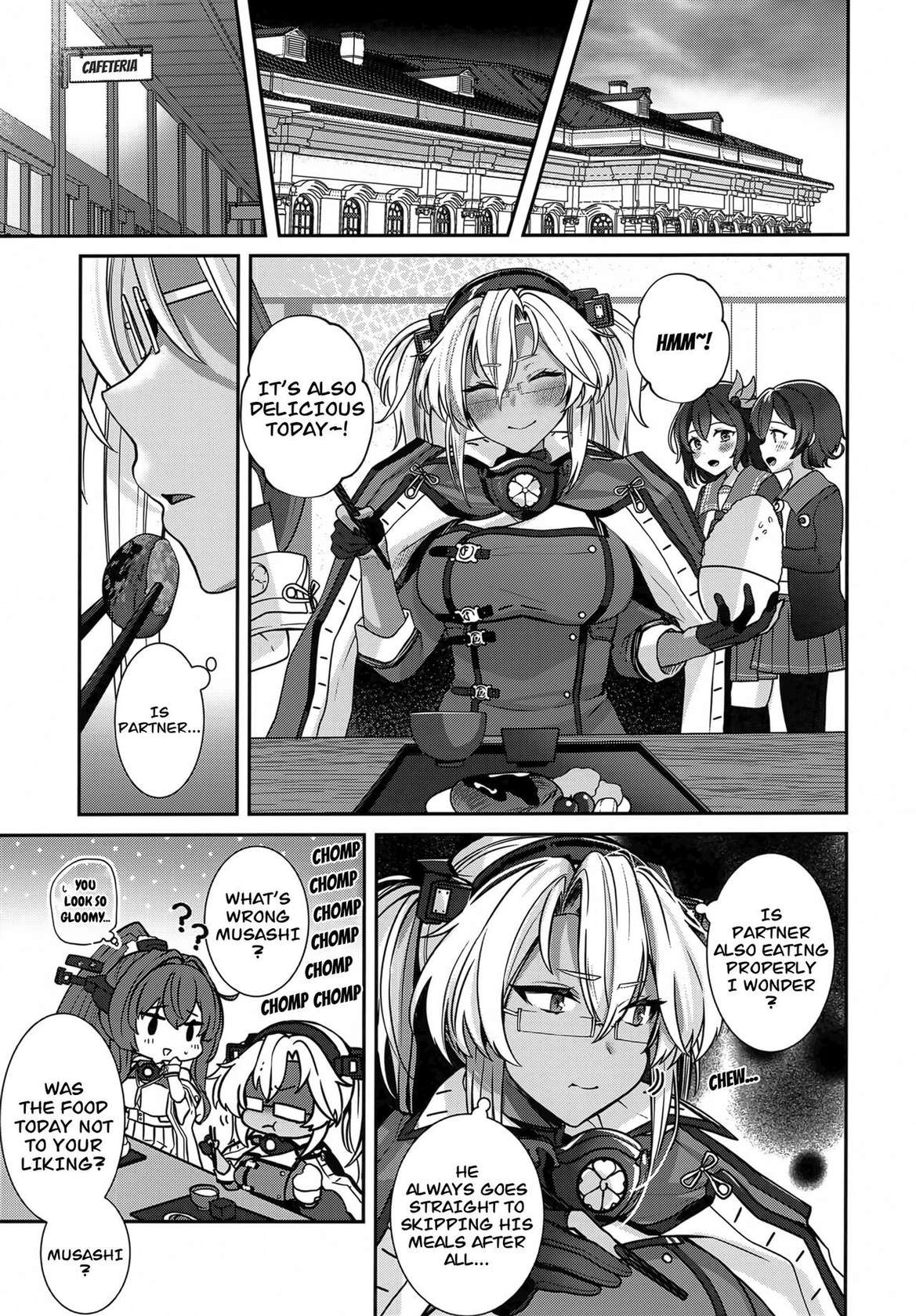 (C102) [Marosaan (Yunamaro)] Musashi-san no Yoru Jijou Hitoribocchi no Yoru Hen | Musashi's Nightly Affairs -The Night Alone- (Kantai Collection -KanColle-) [English] [CarlJPTL]