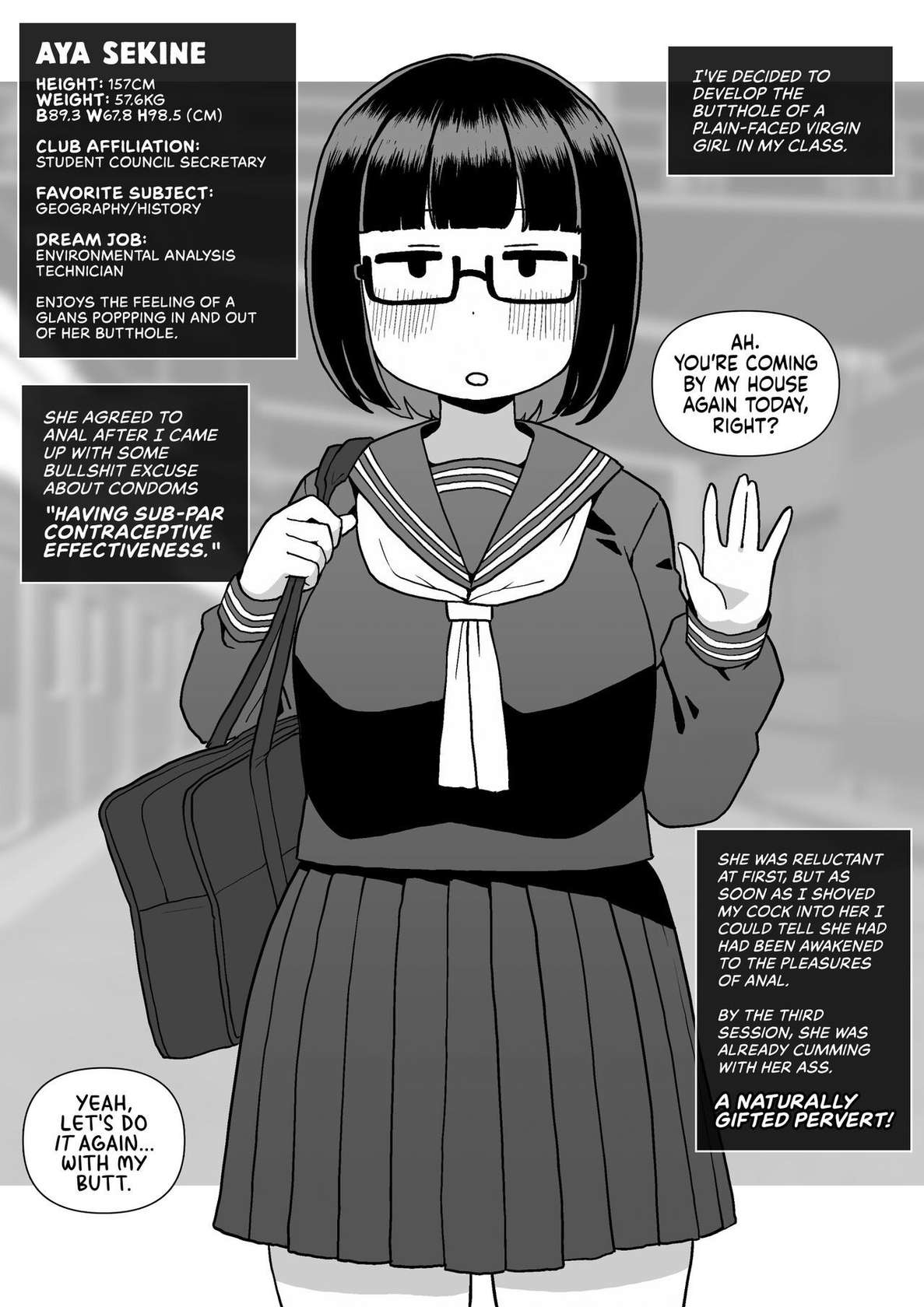 [Surudoiman no Irutokoro (Norihito)] Mob-gao Doukyuusei o Shojo no Mama Anal Kaihatsu shita Hanashi | Anal development of my plain-faced virgin classmates [English] [head empty + Wiimouto]