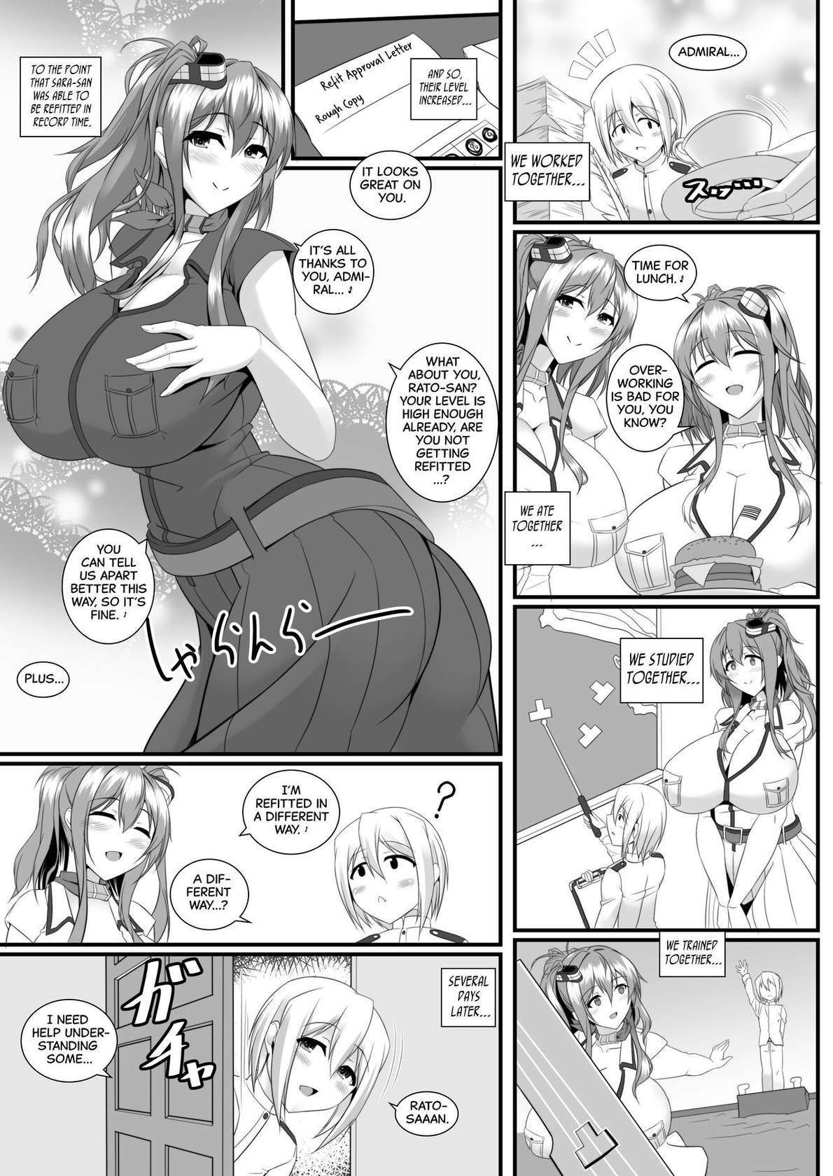 [IRON FIN (Tethubire)] Bote Colle 7 ~Twin Saratoga~ ~Dark Nipple Version~ (Kantai Collection -KanColle-) [English] [Digital]