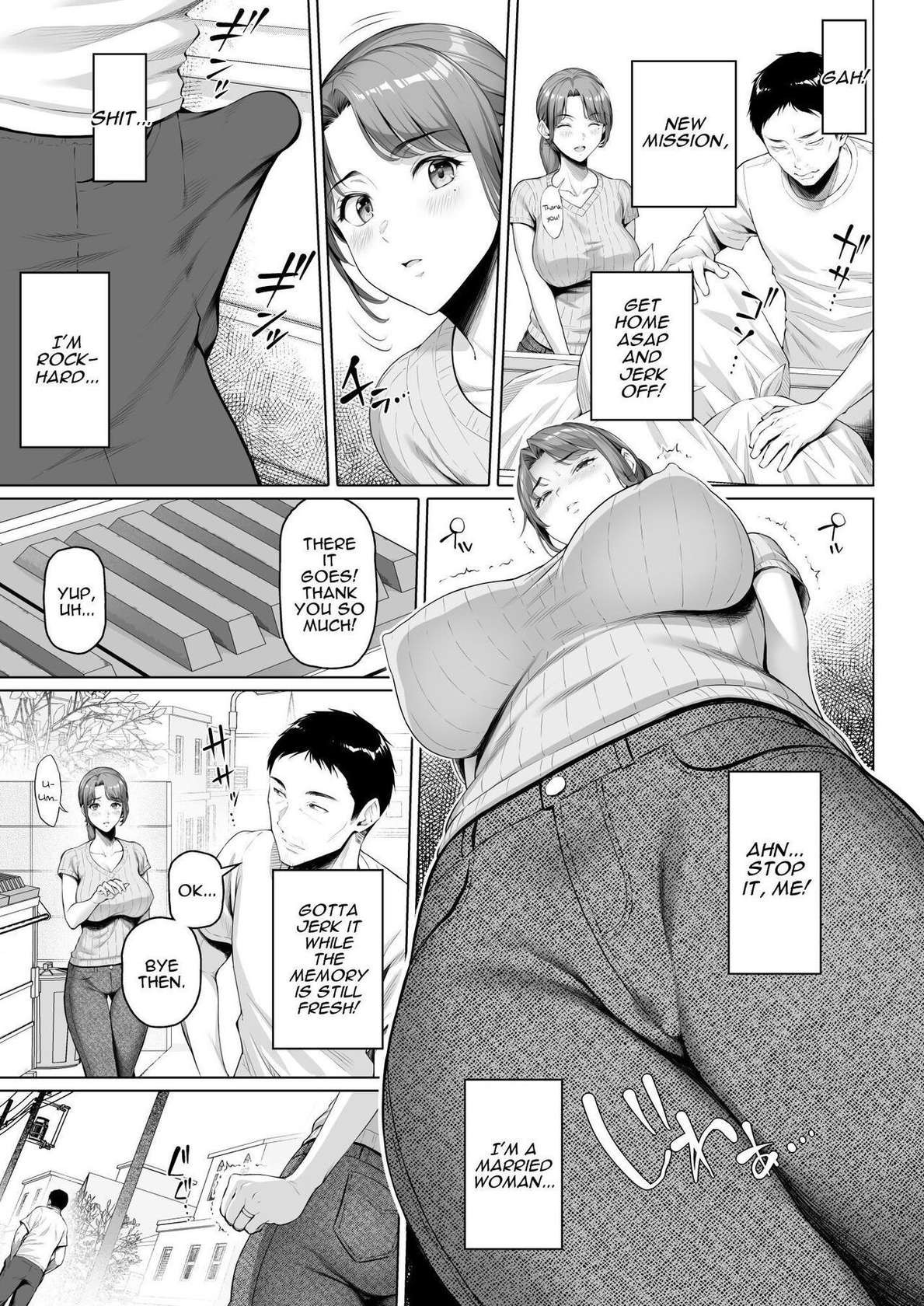 [Shirano Jin] Gokinjou-san wa Ueta Hitozuma | My Neighbor is a Hungry Milf [English] [Darg777 Translations]