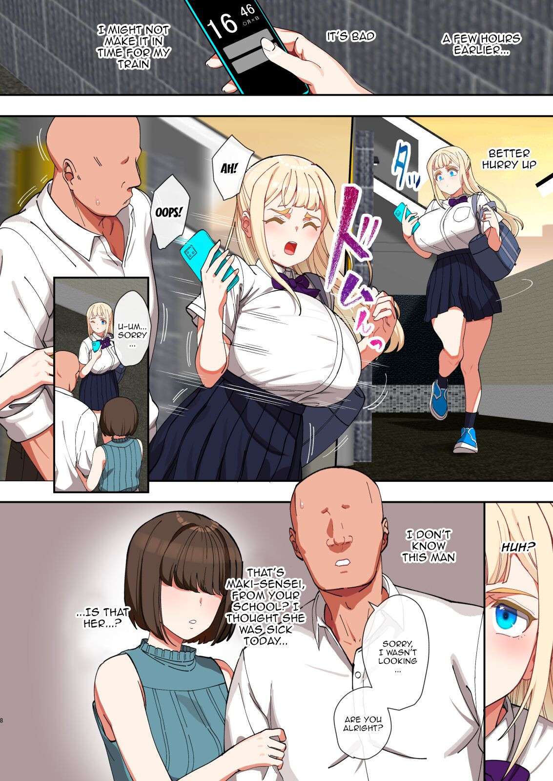 [Pettan Doujou (PettanP)] Saimin Ochi Kinpatsu Bakunyuu Seitokaichou wa Semen ga Daisuki | The Hypnotized Blonde Student Council President Loves Semen [English] {Doujins.com} [Digital]