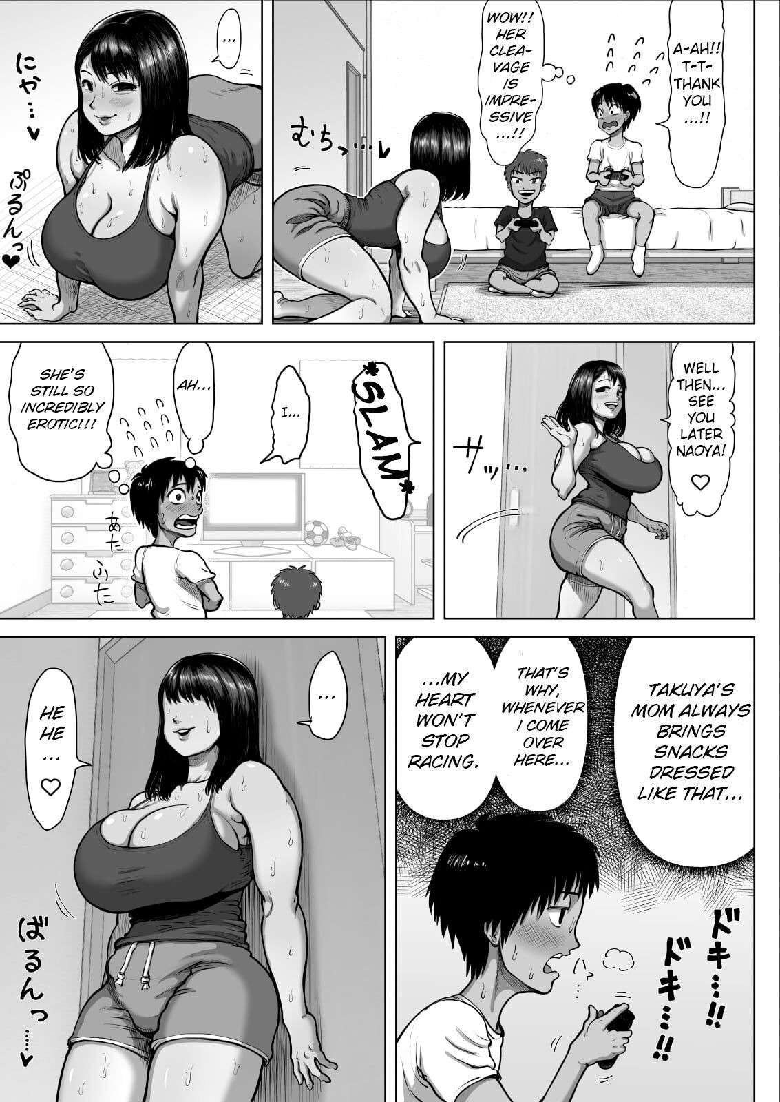 [Azami Donburi (Azamidon)] Tomodachi no Mama ga Bakunyuu sugite... | My Friend's Mom has huge breasts...