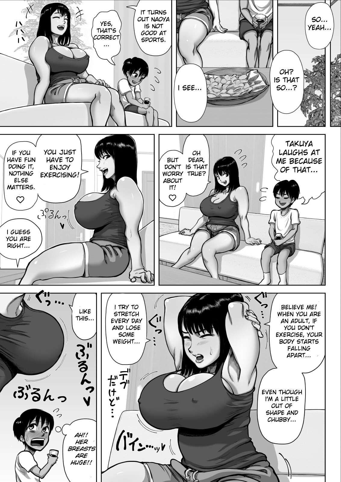 [Azami Donburi (Azamidon)] Tomodachi no Mama ga Bakunyuu sugite... | My Friend's Mom has huge breasts...