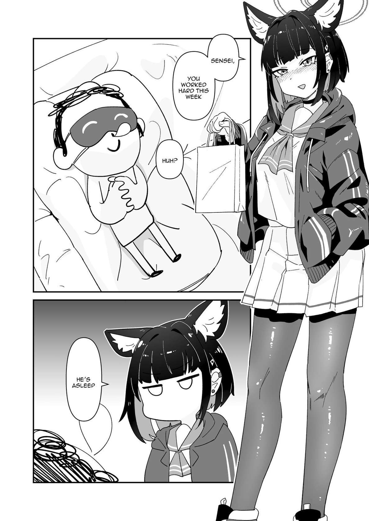 [Yakitobi (Kamoshika)] Kinyoubi no Neko / Friday Cat  (Blue Archive) [Digital] [English] {Doujins.com}