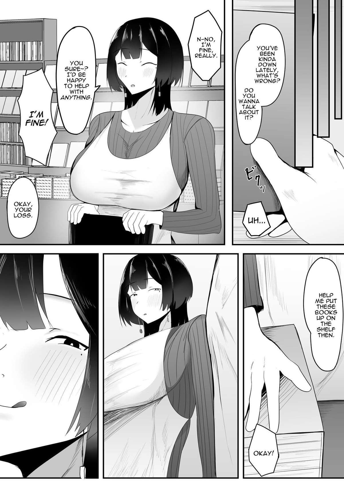 [Ikki Ichiyuu] Kyonyuu Tenchou no Itazura | Busty Shop Manager's Prank [English] [Darg777 Translations]