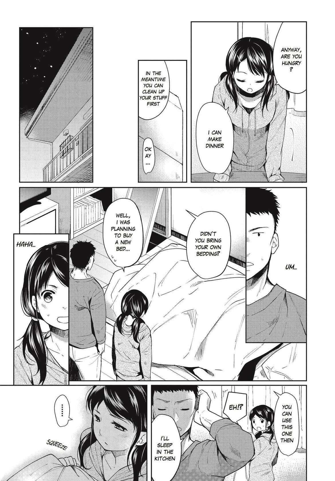 [Fumitsuki Sou] 1 Room Apartment + Highschool Girl Suddenly Living Together? Close Contact!? First Sex!!? Ch. 1 [English] [Project-H] [Decensored] [Digital]