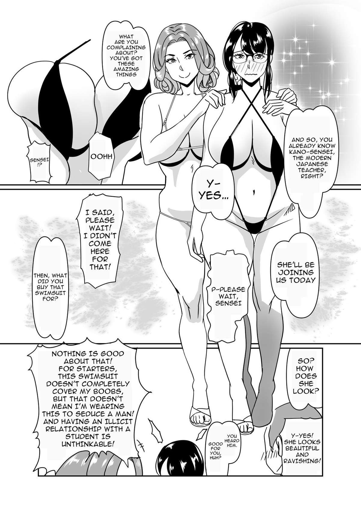 [Hamasei (Tetsukui)] Poolside de Sensei-tachi to Tanoshindemasu 2 | Having Fun With The Teachers By The Poolside 2 [English] {Doujins.com} [Digital]