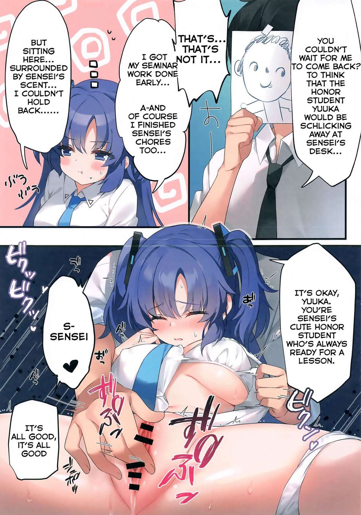 (COMIC1☆24) [Neko Donut (Ayamy)] Sensei! Yuuka ni Kojin Shidou Shite Kudasai - would you teach me a special lesson (Blue Archive) [English] [L-san]