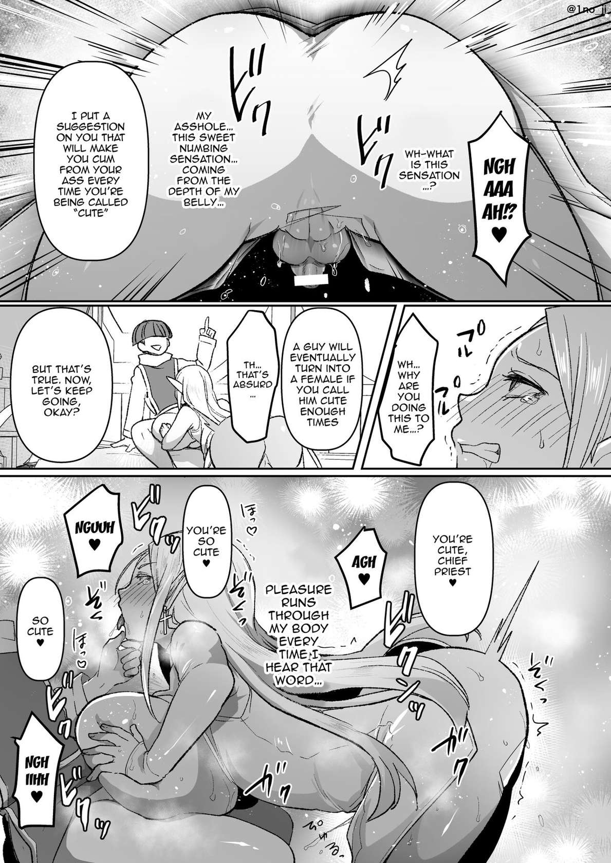 [Ichino Miruku] Warui Elf o Shemale ni Shite Kaishin saseru Hanashi / Making An Evil Elf Repent By Turning Her Into A Shemale With Magic [English] {Doujins.com}