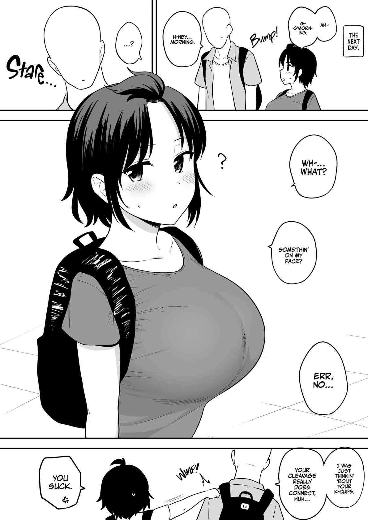 [Yue] Tanima ga Tsunagaru kurai Chichi ga Dekai Onna Tomodachi | A Female Friend with Boobs So Big That Her Cleavage Connects [English] [korafu]