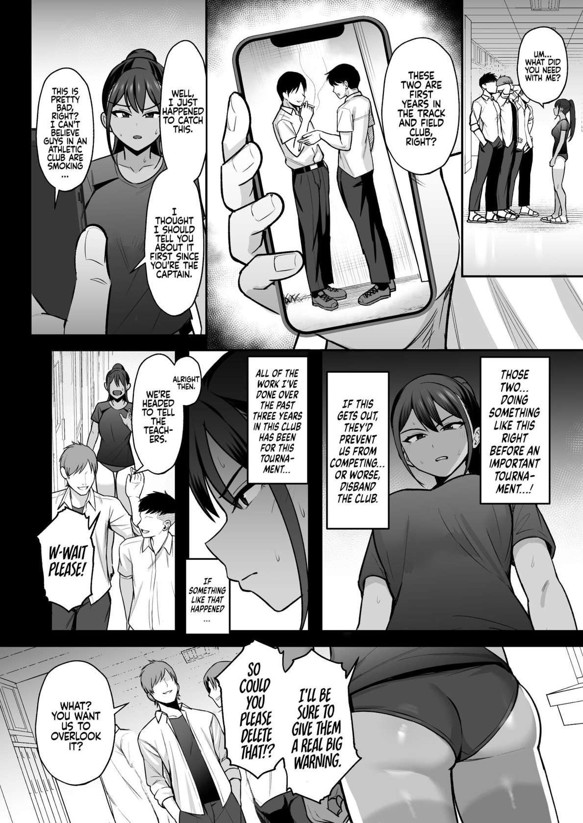 [Eat in (Toin)] Rikujoubu Buchou, Yankee-tachi ni Otosareru | The Captain of the Track and Field Club Surrenders to a Bunch of Delinquents [English] [Coffedrug] [Digital]