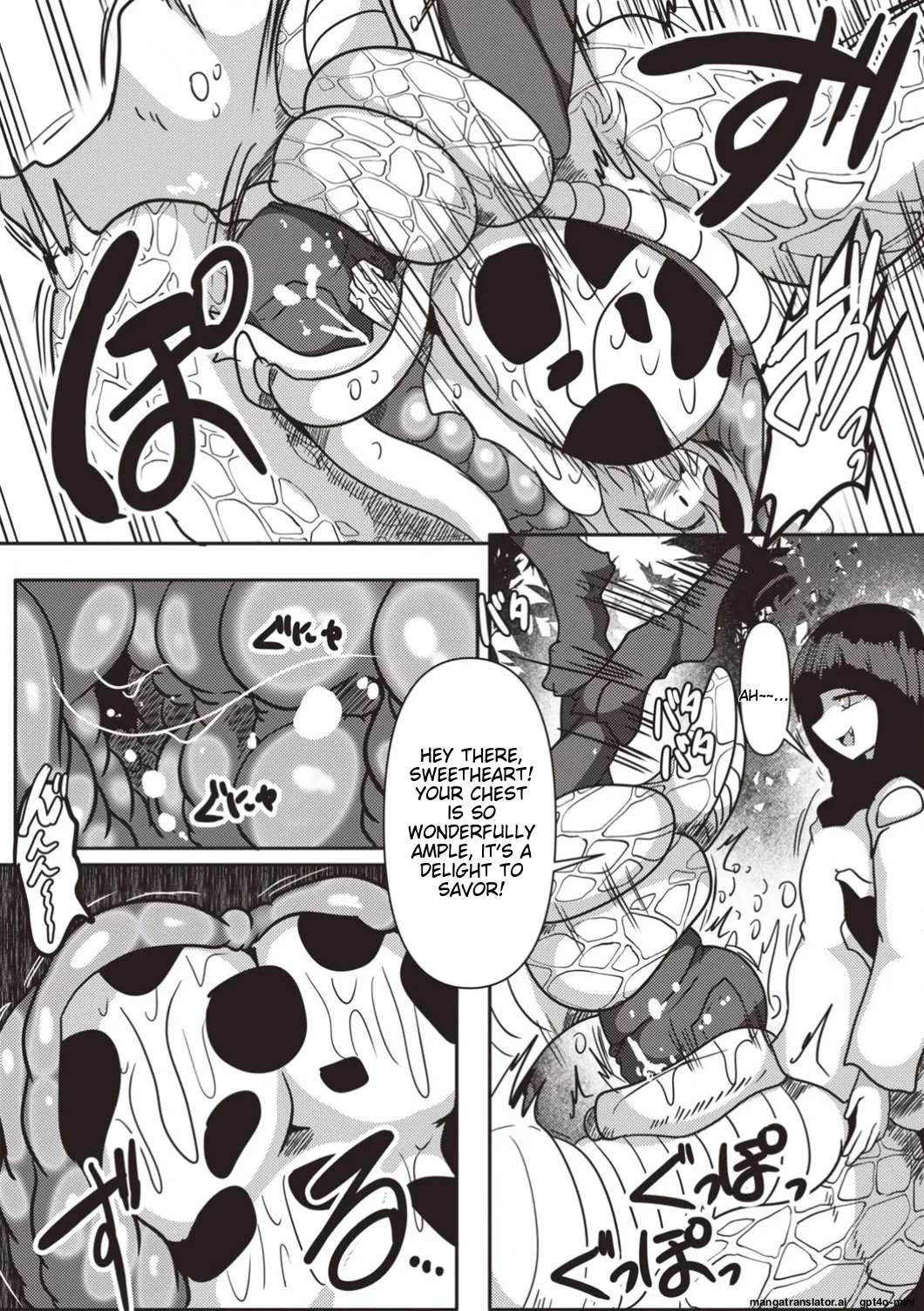 [Gensou Stomach(Taku)] Lamia sister of the forest - Cow girl is overrun and swallowed [English]