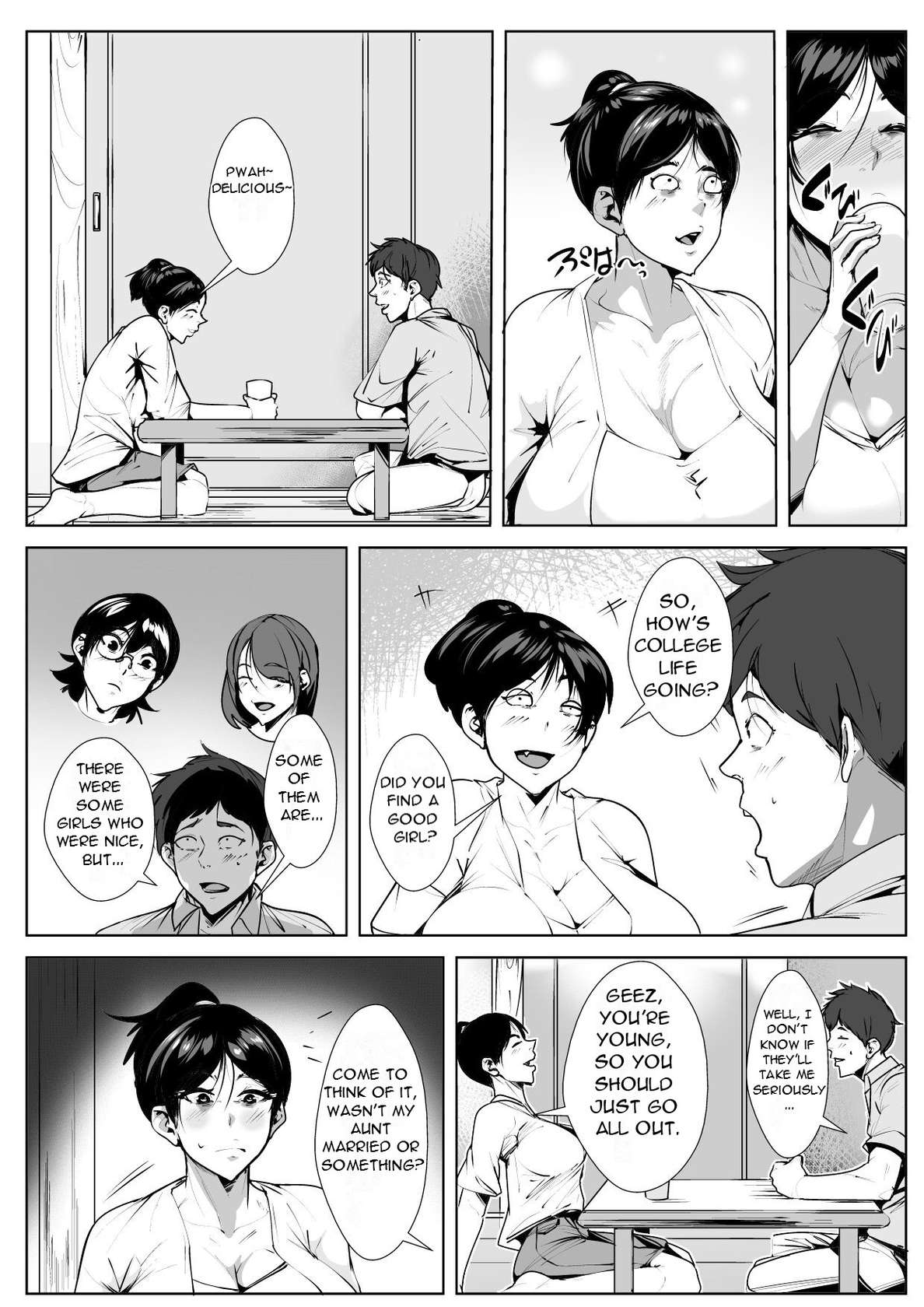 [AKYS Honpo] Ecchi na Obasan no Ie ni Itoko ga Geshukushi ni Kitara... | When a Nephew Comes to Stay at His Naughty Aunt's House... [English] [DarklordMTLs]