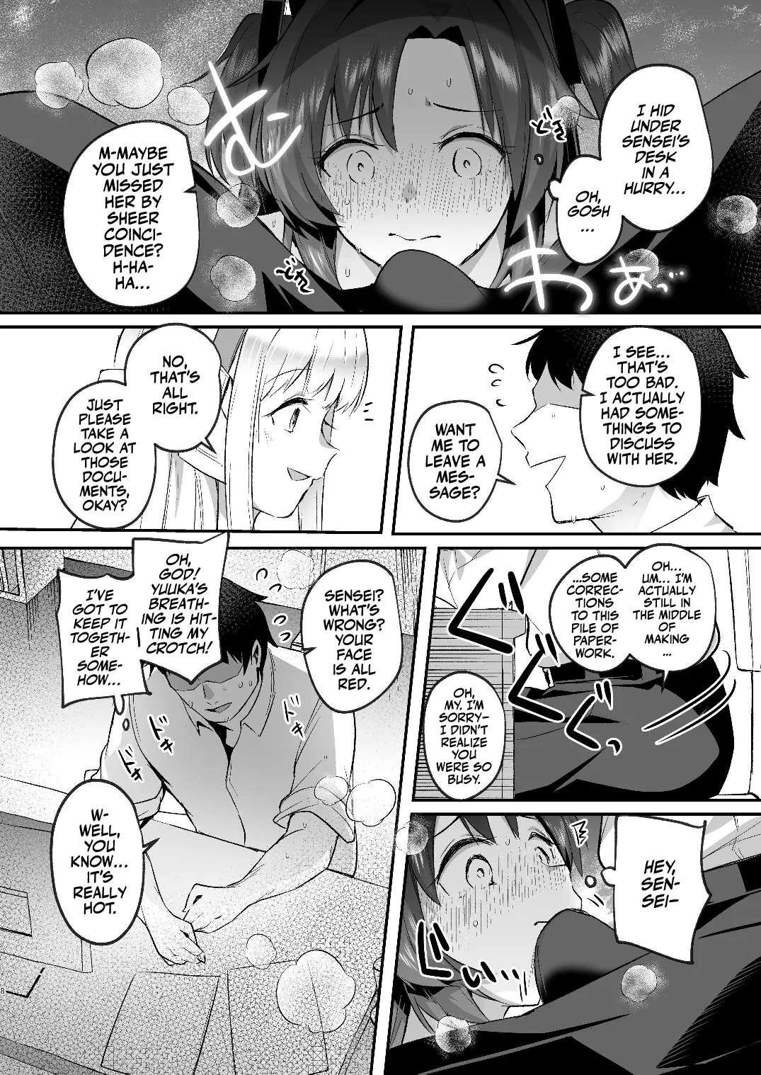 [Kuusou Monochrome (Abi)] Yuuka to Midsummer no Asedaku Office SEX | A Midsummer's Steamy Sex Session (Blue Archive) [English] [Team Rabu2] [Digital]