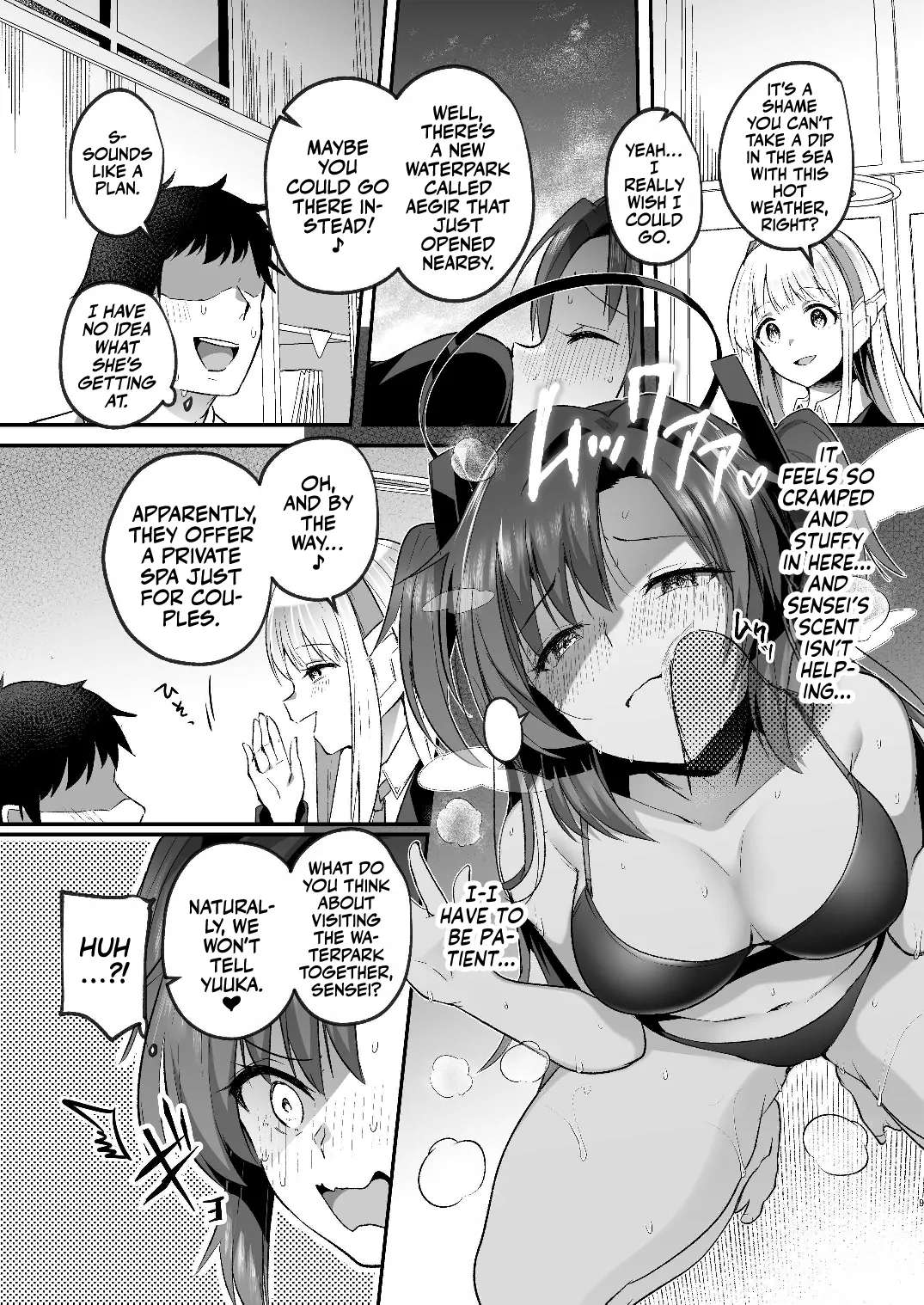 [Kuusou Monochrome (Abi)] Yuuka to Midsummer no Asedaku Office SEX | A Midsummer's Steamy Sex Session (Blue Archive) [English] [Team Rabu2] [Digital]