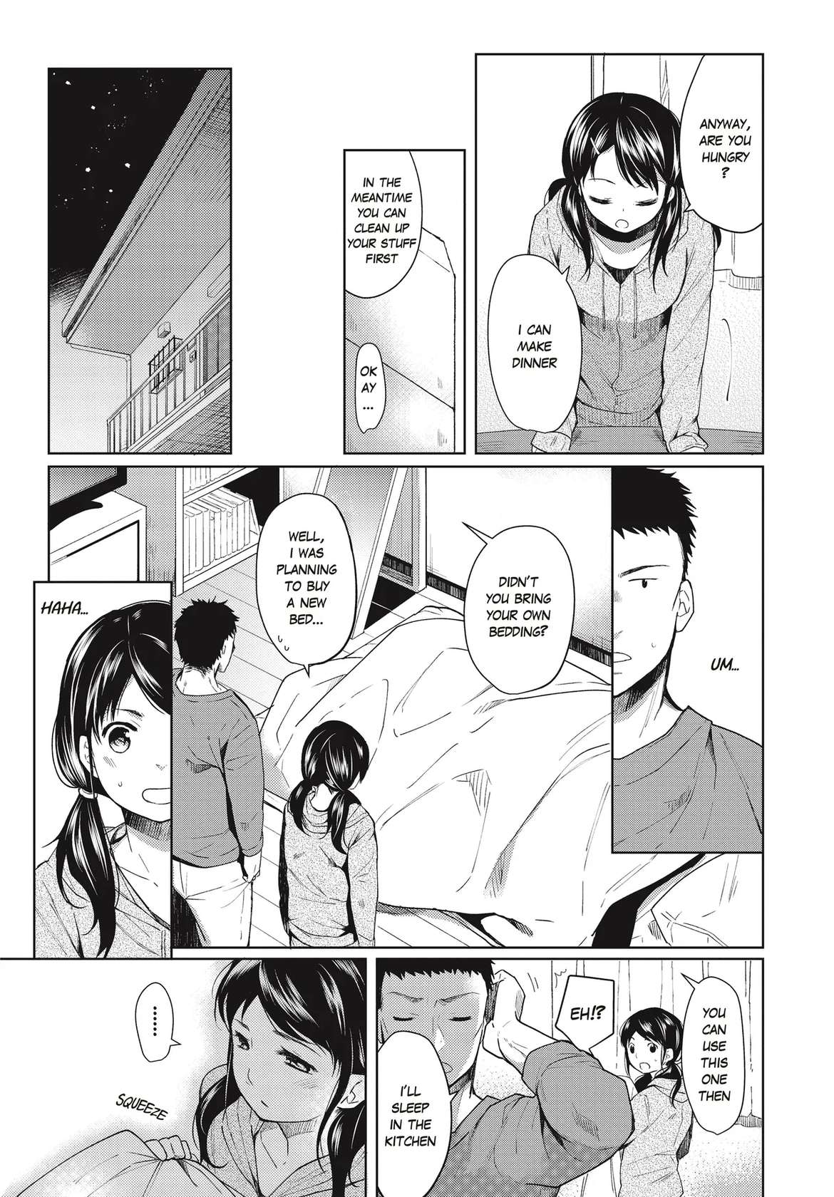 [Fumitsuki Sou] 1 Room Apartment + Highschool Girl Suddenly Living Together? Close Contact!? First Sex!!? Ch.1-8 [English] [Project-H] [Decensored] [Ongoing]