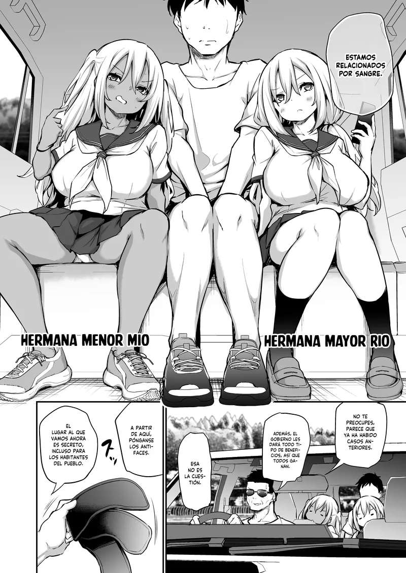 [Airandou] Imouto-tachi o Haramasenai to Derarenai Mura | Un Pueblo del que no Puedo Salir a Menos que Embarace a Mis Hermanas [Spanish] [MandaloAsiNoma]