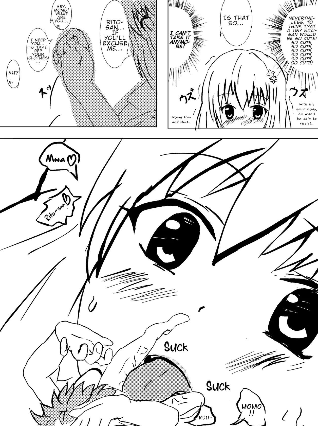 [Aki] Rito ga Chiisaku Natte Momo to | Shrunken Rito and Momo (To Love-Ru) [English]