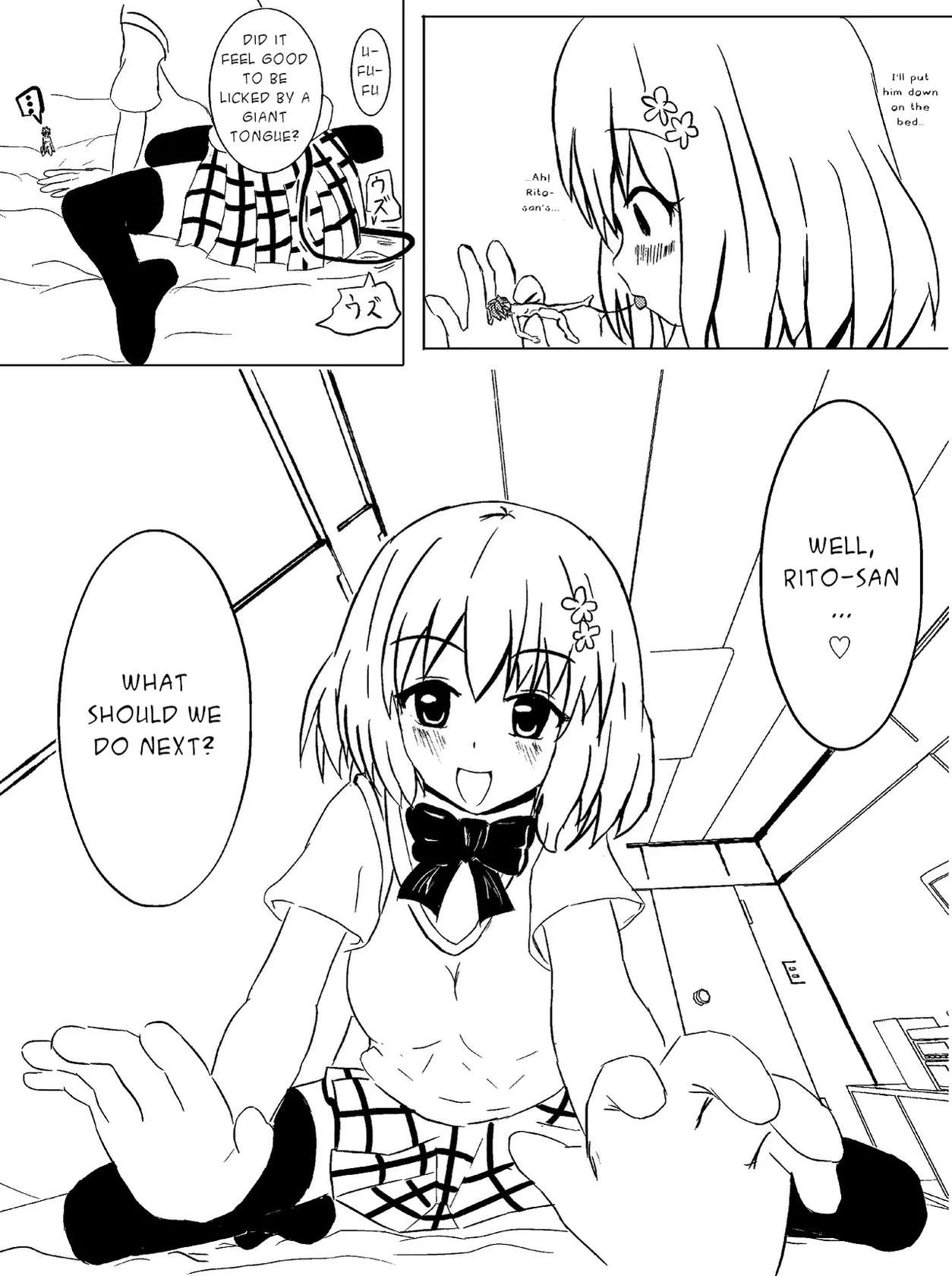 [Aki] Rito ga Chiisaku Natte Momo to | Shrunken Rito and Momo (To Love-Ru) [English]