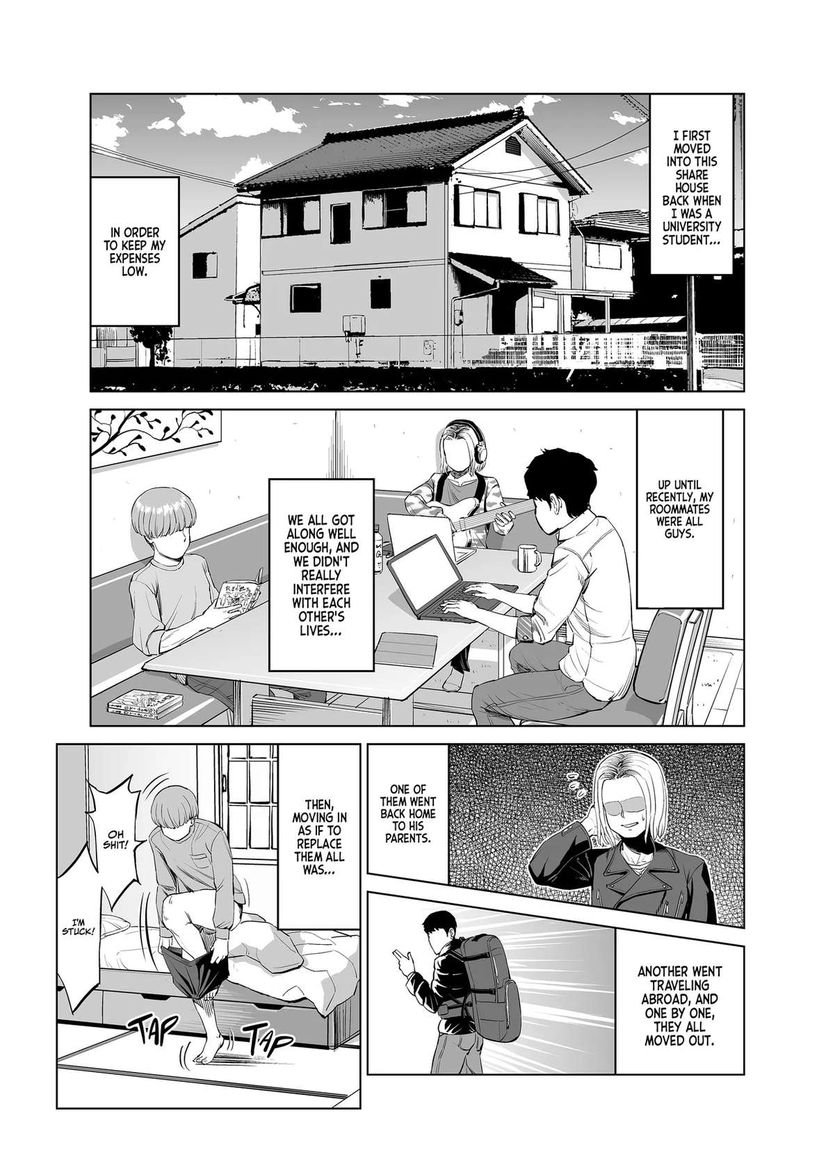 [R Koubou (Ruzi)] Yokkyuu Fuman na Share House no Juunin Otagai Seiyoku Tsuyoi node Souiu Kankei ni Nacchaimashou ka | Frustrated Share House Residents - Why don't we just get together since we're both horny? [English] [korafu] [Digital]