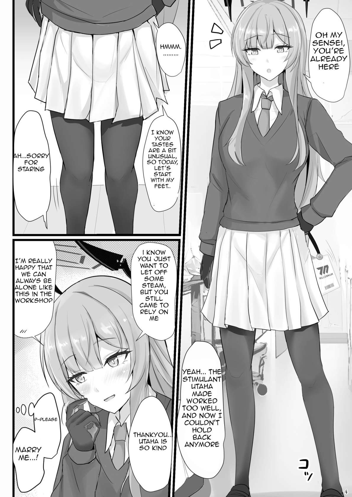 [Hakuginmokusei (Poshi)] Yasashii Shiraishi Utaha ni Amaete Nukitai | I want to be spoiled by the kind-hearted Shiraishi Utaha (Blue Archive) [English] [Kuwana] [Digital]