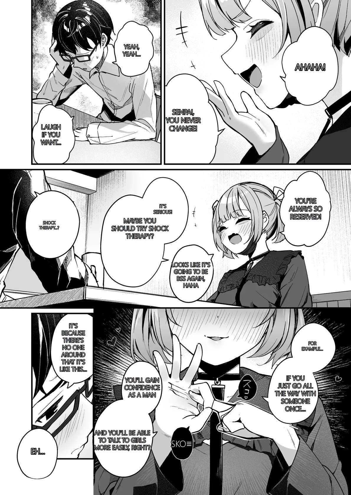 [Menbou Renpou (Menbou)] Renai Soudan nante Hobo Sex desu yo ne!? ~Akuyuu Kouhai to Issen Koete Yarimakuru Hanashi~ | Consulting About Love is Mostly About Sex, Right!? ~A Story of Crossing the Line and Going All the Way with a Bad Friend Junior~ [English