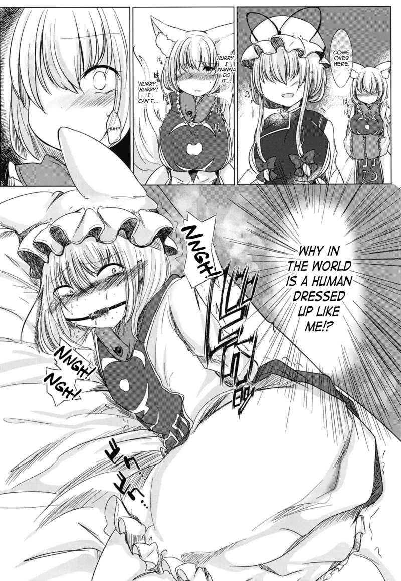 [Kanmi Cat (Miyase Nukko)] Futanari Ran-sama ni Josou Shumi no Boku ga Okasareru Hon (Touhou Project) [English] [mysterymeat3] [Digital]