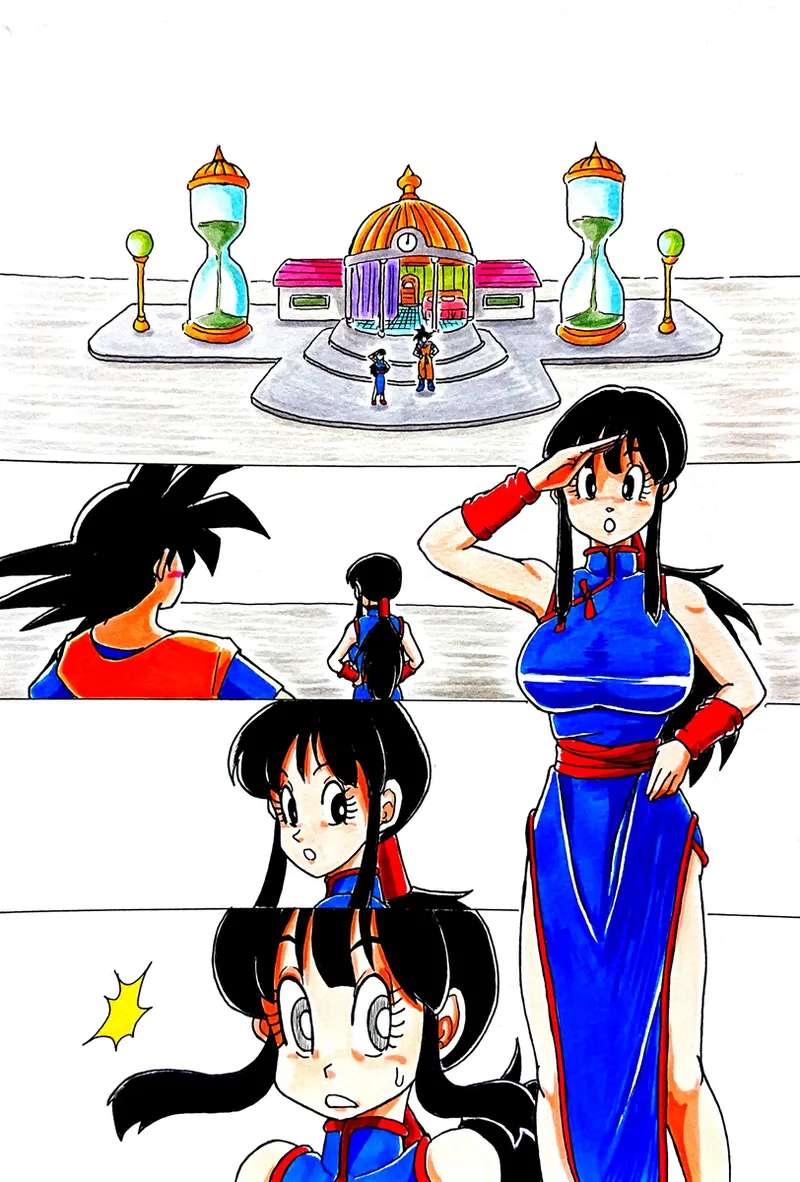 Goku and chichi training(randon)