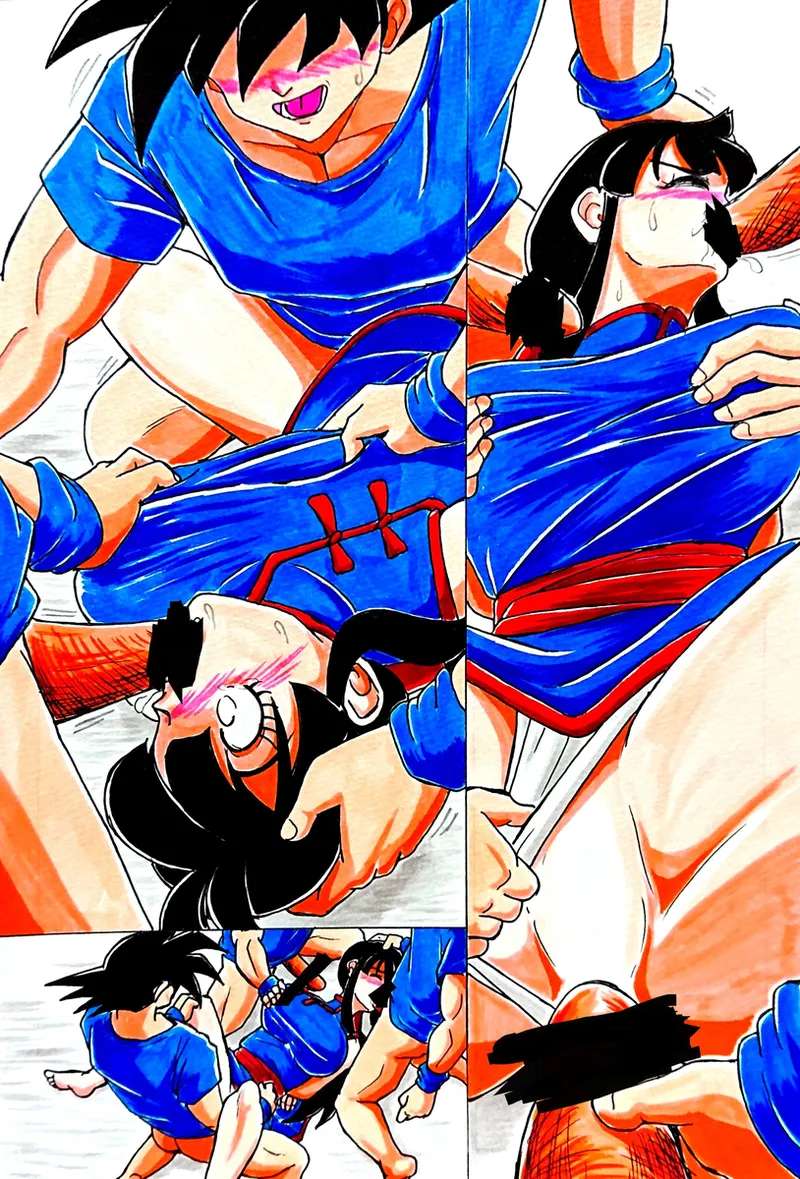 Goku and chichi training(randon)