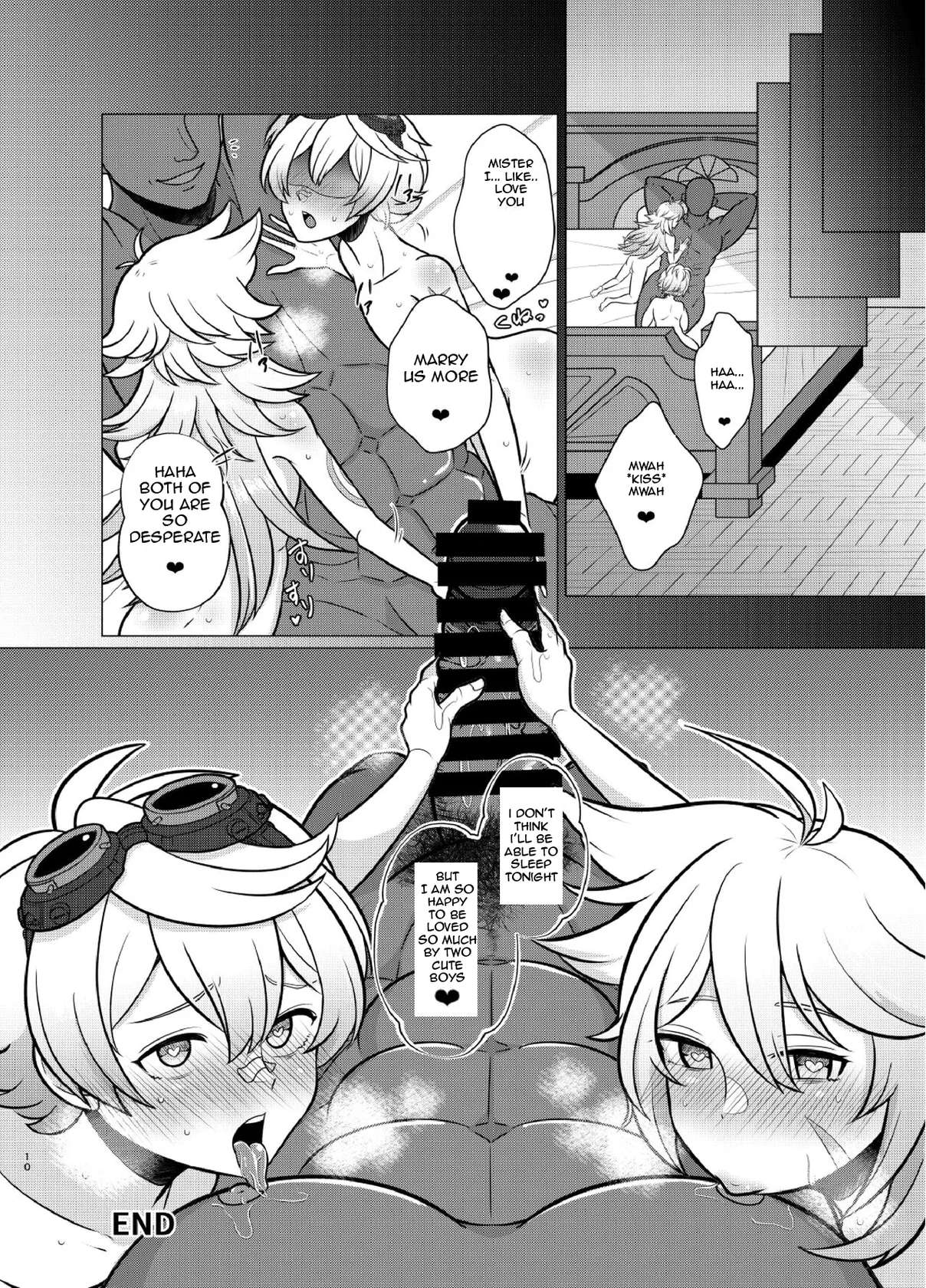 [Usohappyaku (Otori Deko)] Honto ni Atta!? Saimin Sei Ibutsu | It really happened!? Hypnotic Sex with a Foreign Old Man (Genshin Impact) [English] [Digital]