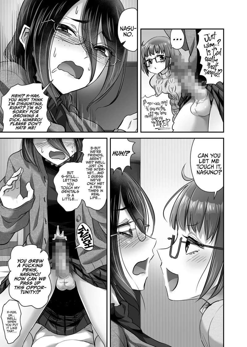 [Gal and ga Do! (Minarai Zouhyou)] The Day My Nerdy Friend Suddenly Grew A Penis! [English] [A Cool Person]