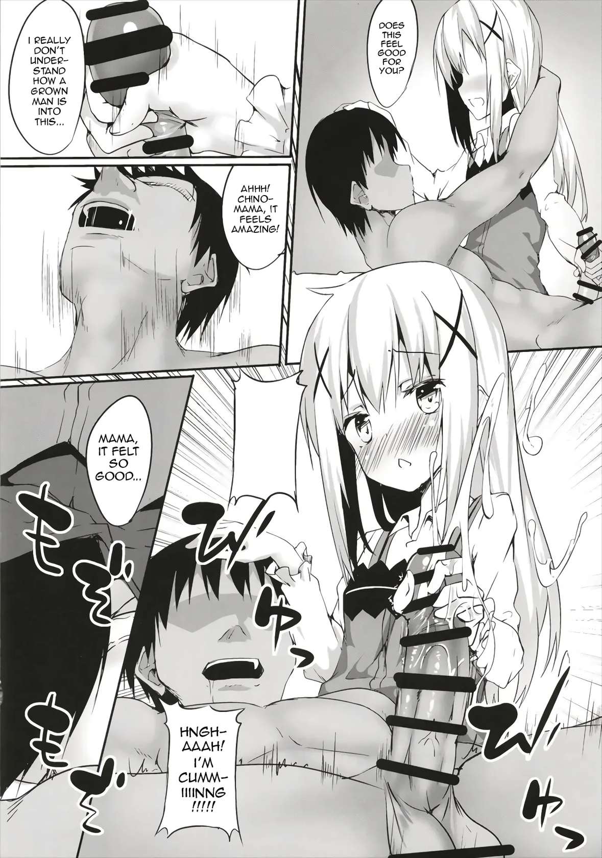 (Futaket 13.5) [Wisteria (Fujihan)] Chino Mama no Semen de Ikuji desu ka? | Can you raise a baby on Chino Mama's Semen? (Gochuumon wa Usagi Desu ka?) [English]