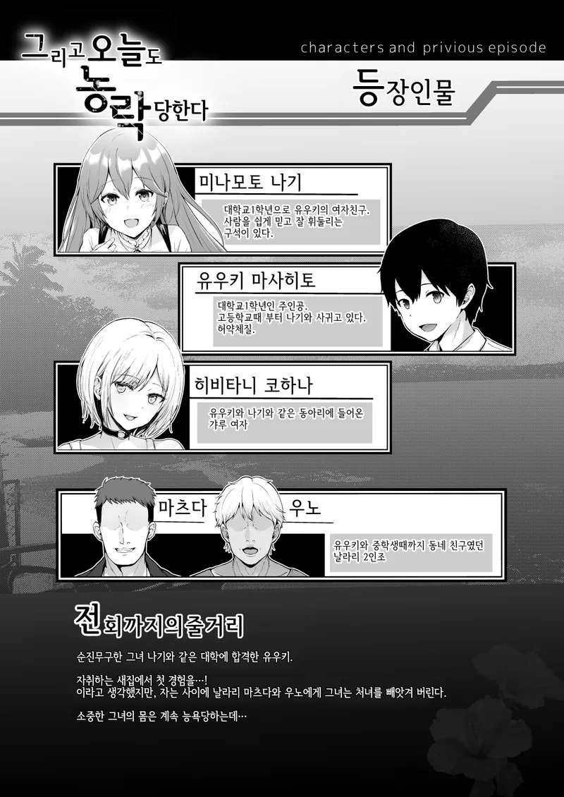 [Graphic L (Erun)] Soshite Kyou mo Moteasobareru 2 ~Circle Umi Gasshuku Hen~ | 그리고 오늘도 농락당한다 ~동아리 바다 합숙편~ [Korean]