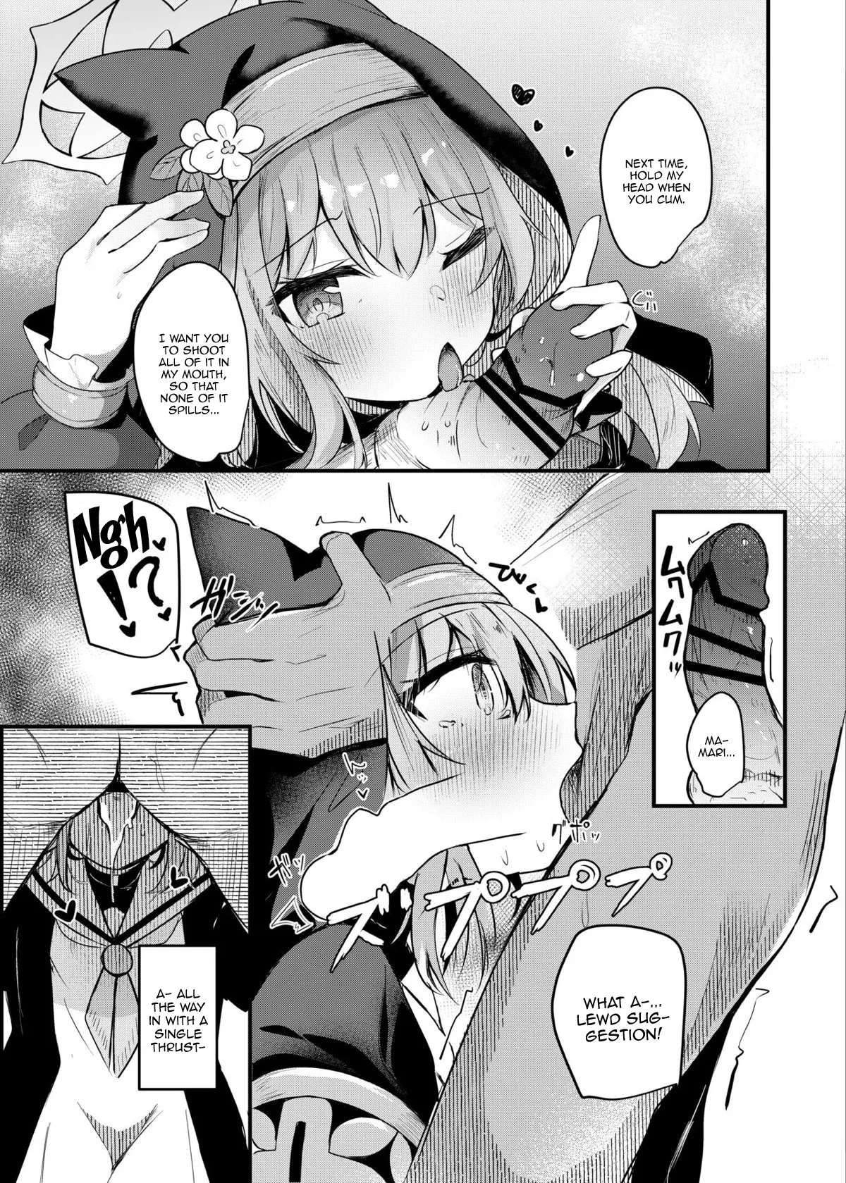 [Atelier Hinata (Hinata Yuu)] Mari to Okuchi Ecchi - Okuchi H with MARI dicribe only sex using mouth | Oral Sex With Mari (Blue Archive) [English] {Doujins.com} [Digital]