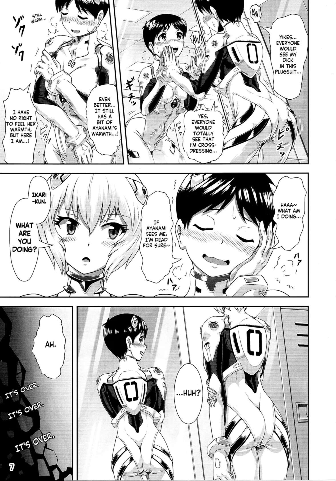 (Pitaket) [Isurusdo (Aozame Takao)] Plugsuit Josou ja Nai to...! WHITE | Is that plugsuit cross-dressing...!? WHITE (Neon Genesis Evangelion) [English] [KM_42]