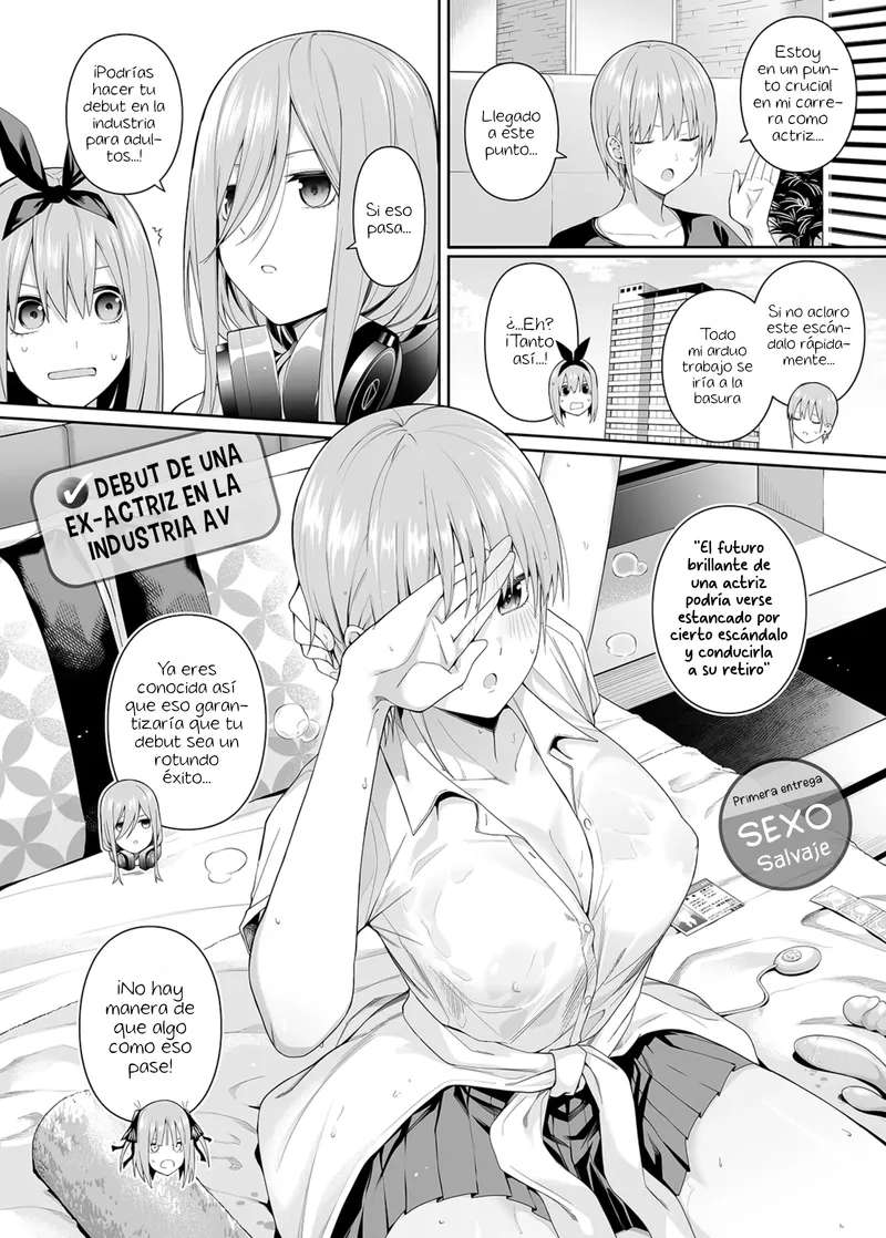 [Bad Mushrooms (Chicke III, 4why)] 1/5 no Renai Kanjou (Gotoubun no Hanayome) [Spanish] [ᗞメᗞ Ⲏⲉⲅⲟ 英雄] [Sample] [Digital]