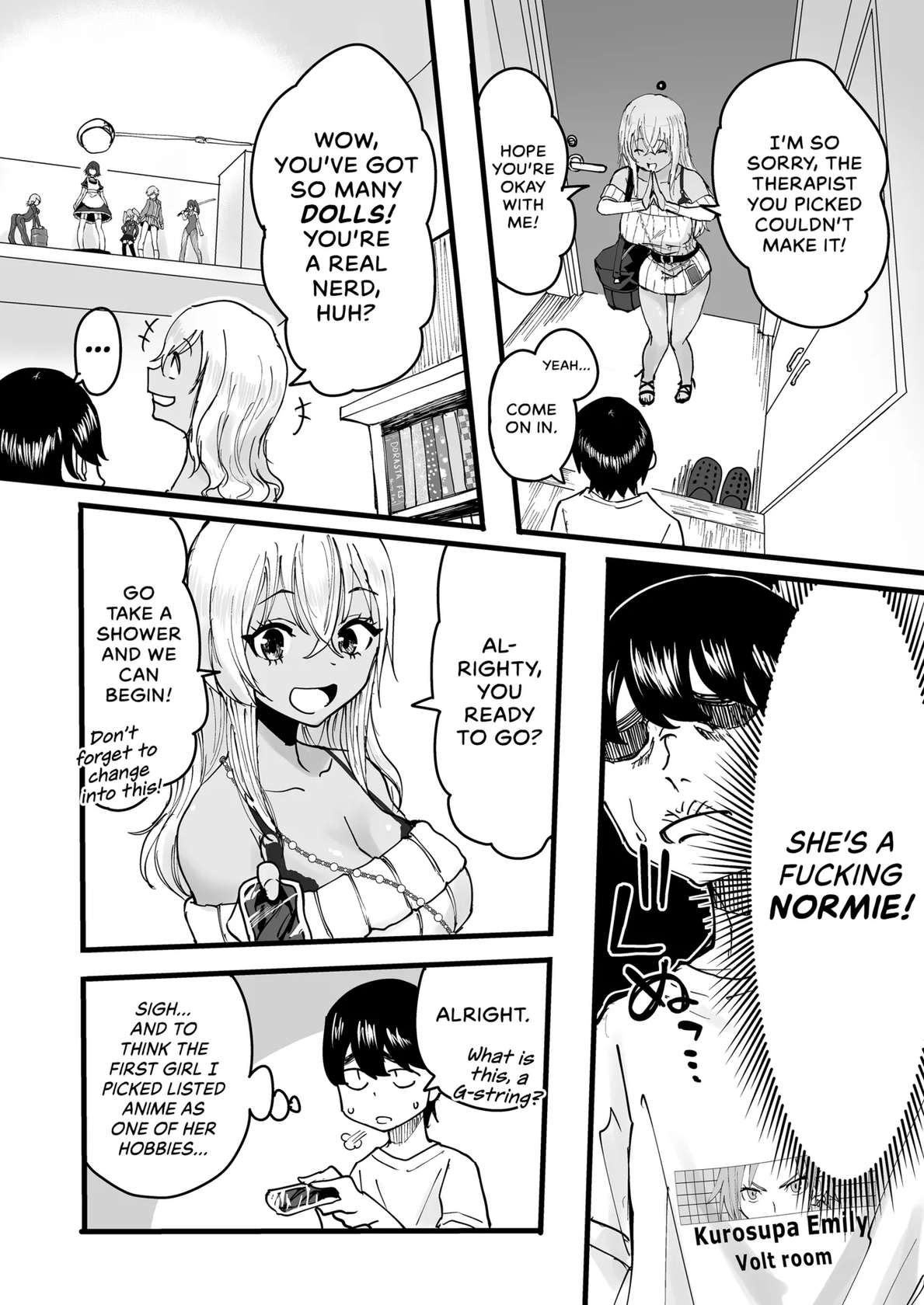 [Kurohamya (Kurosu)] Kurogal Men-esthe Jou ga Yarasetekureru Hanashi | Happy Endings with a Tanned Gyaru Massage Therapist [English] [head empty] [Digital]