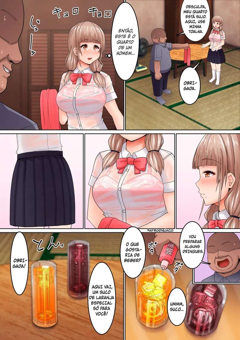 [Kangoku Satellite] Seikan Massage ni Aragaenai! ~Oji-san ni Ikasare makuru Bocchi JK~ | Não consigo resistir à sua massagem erótica! ~ Uma socialmente desajeitada. JK que é obrigada a gozar por um Ojisan ~ [Portuguese-BR] [Luca-San]