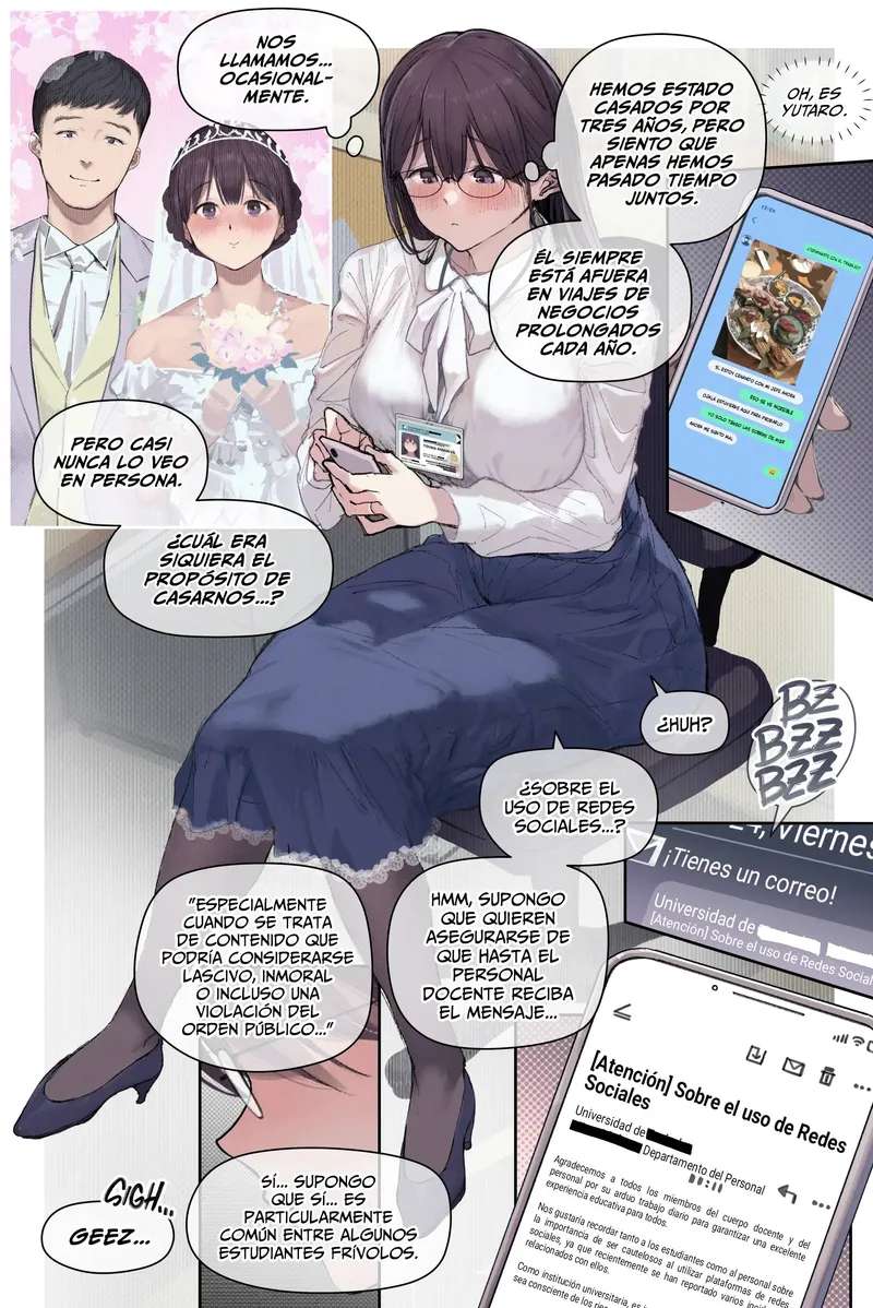 [Yomoda Yomo] Intelli Hitozuma Amamiya Touko Sensei no Hatsujou | Touko Amamiya׃ Esposa Academica y Profesora en CELO [Español] [Lo Hago por Diversión] [Sin Censura] [Digital]