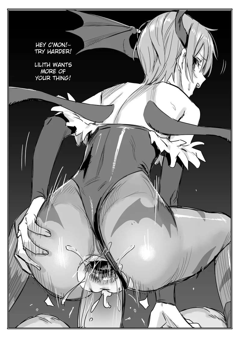 [ajisaidenden (Kawakami Rokkaku)] a copybon about a certain succubus sucking out your life force (Darkstalkers) [English] [Decensored] [Digital]